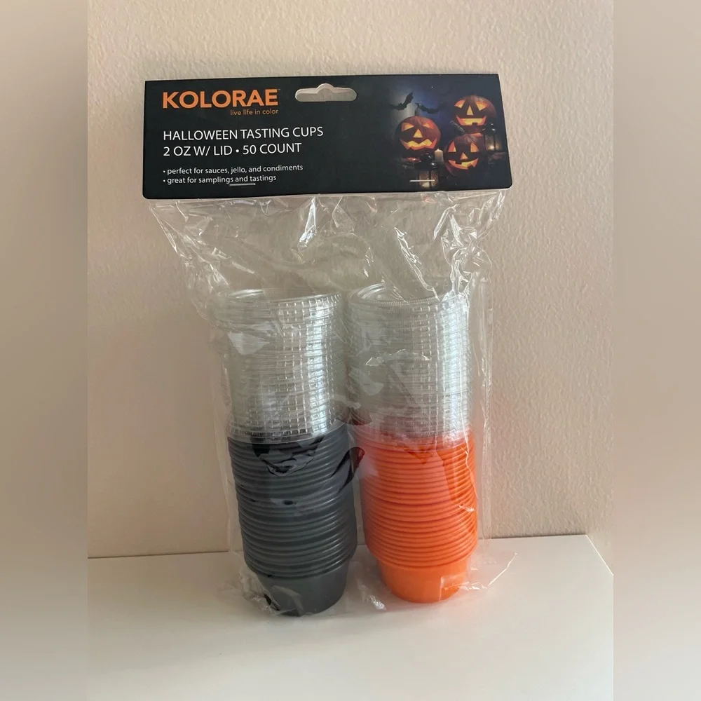 Kolorae Halloween Tasting Cups - Black and Orange Set